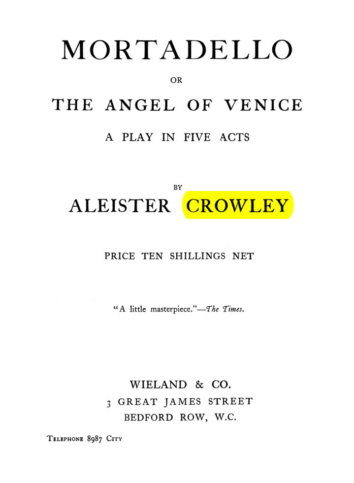 Original scan of The Equinox (Volume I, Number VII), PDF page 438
