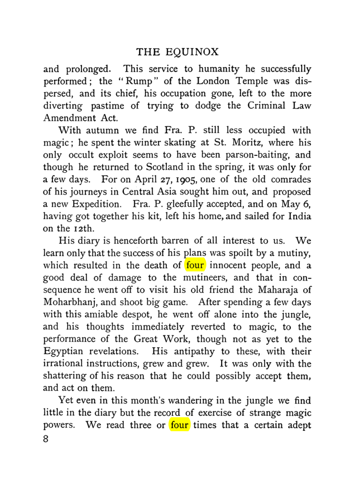 Original scan of The Equinox (Volume I, Number VII), PDF page 48
