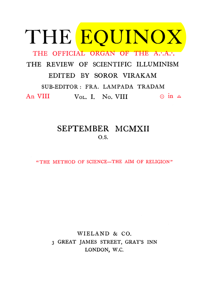 Original scan of The Equinox (Volume I, Number VII), PDF page 5