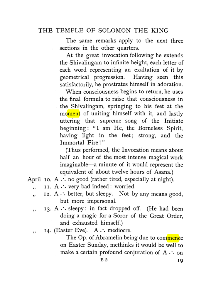 Original scan of The Equinox (Volume I, Number VII), PDF page 59