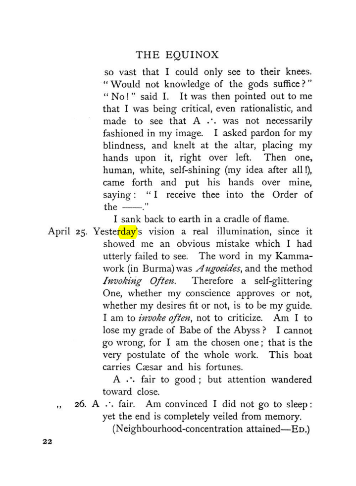 Original scan of The Equinox (Volume I, Number VII), PDF page 62