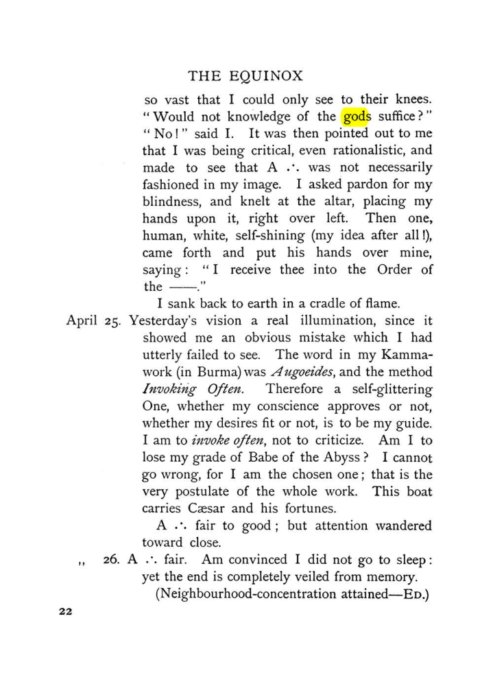 Original scan of The Equinox (Volume I, Number VII), PDF page 62
