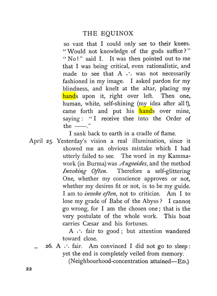 Original scan of The Equinox (Volume I, Number VII), PDF page 62