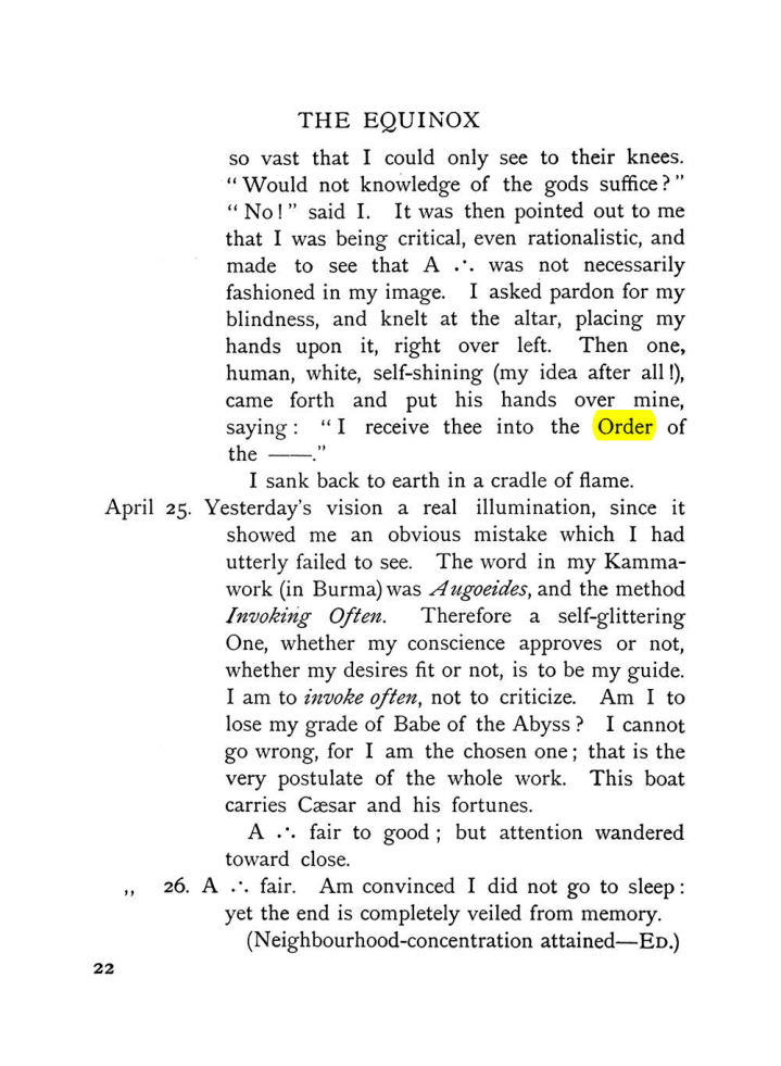 Original scan of The Equinox (Volume I, Number VII), PDF page 62