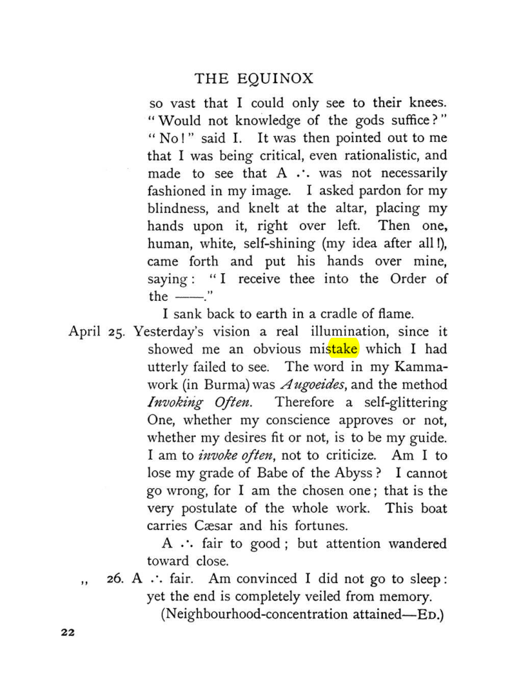 Original scan of The Equinox (Volume I, Number VII), PDF page 62