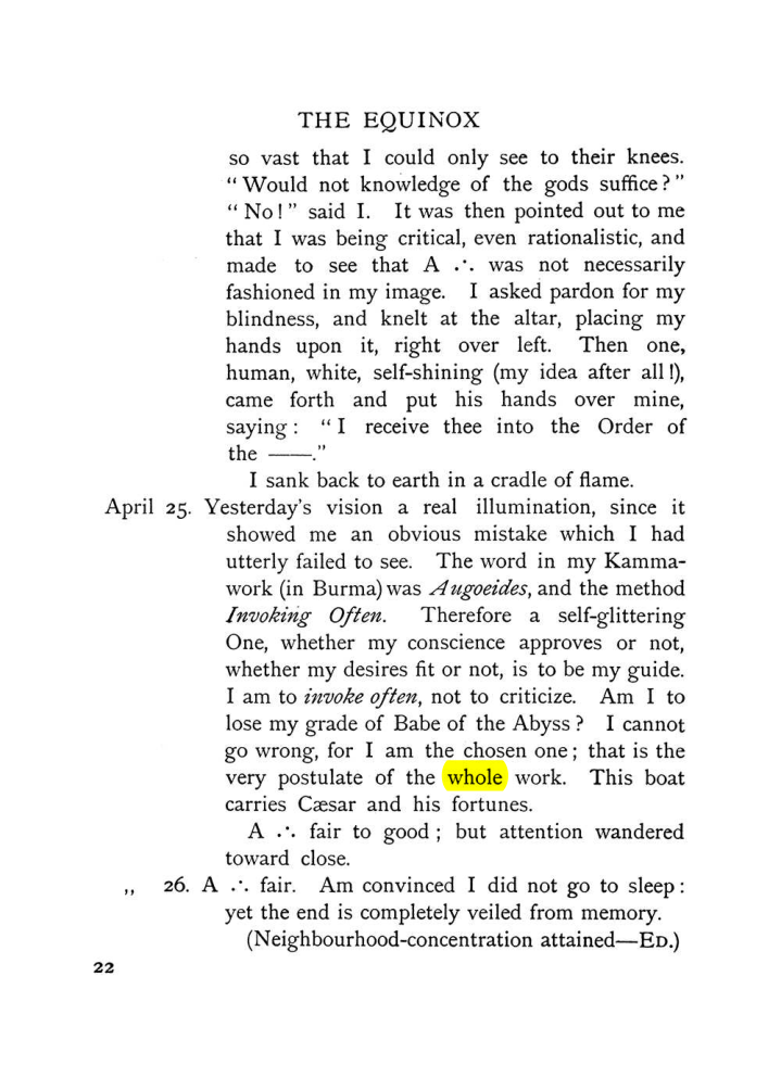 Original scan of The Equinox (Volume I, Number VII), PDF page 62