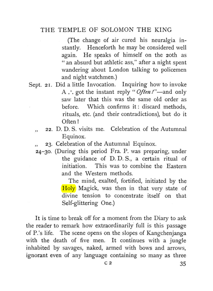 Original scan of The Equinox (Volume I, Number VII), PDF page 77