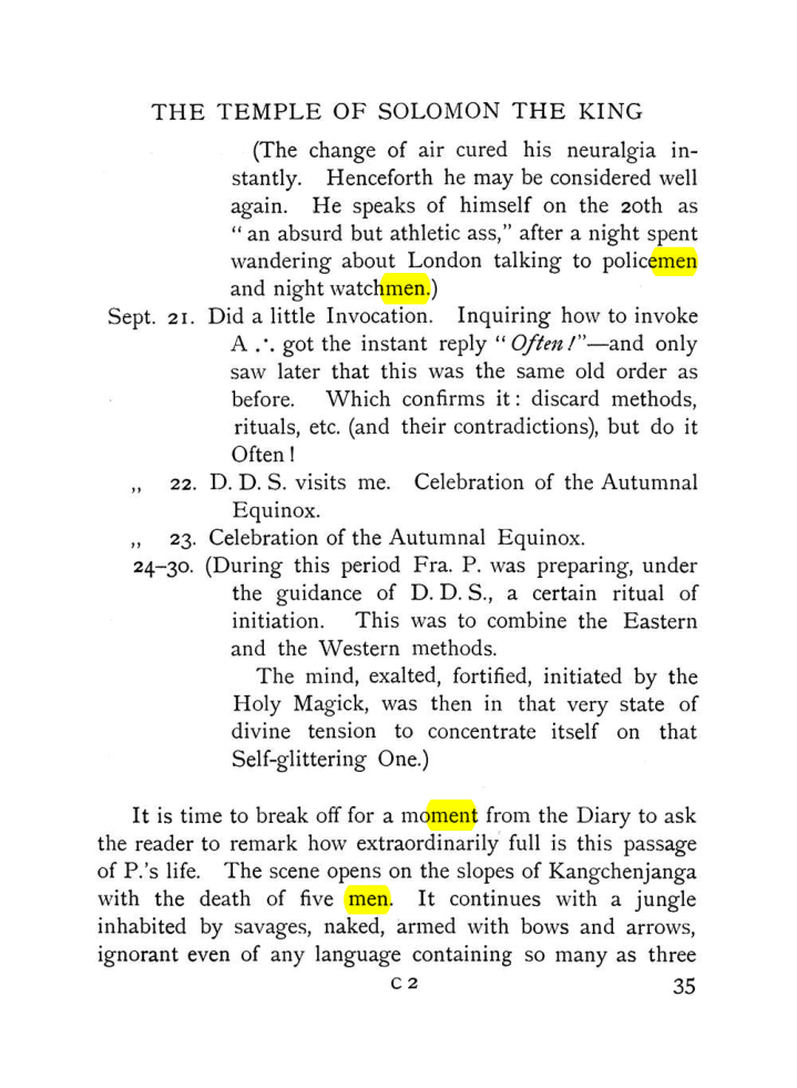 Original scan of The Equinox (Volume I, Number VII), PDF page 77