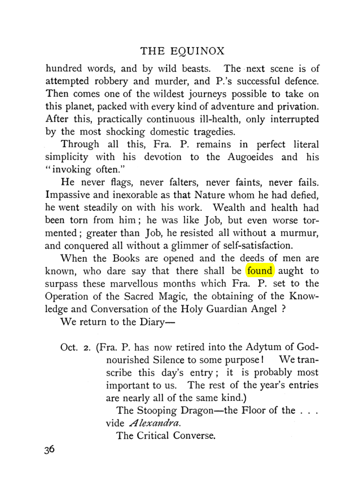 Original scan of The Equinox (Volume I, Number VII), PDF page 78