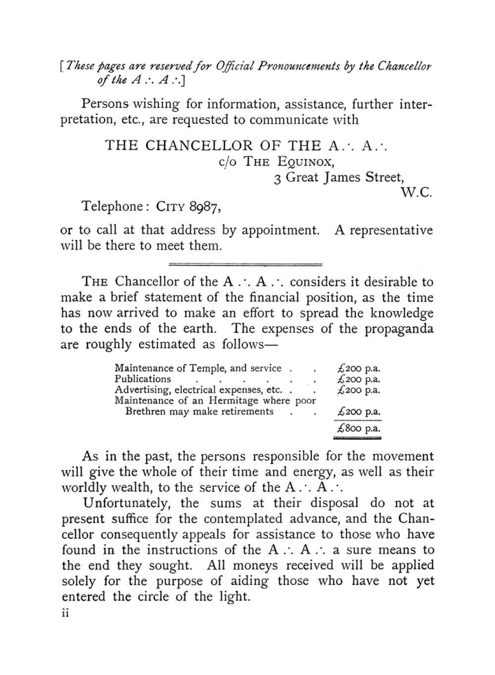 Original scan of The Equinox (Volume I, Number VII), PDF page 8