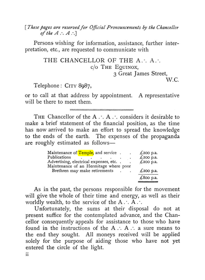 Original scan of The Equinox (Volume I, Number VII), PDF page 8