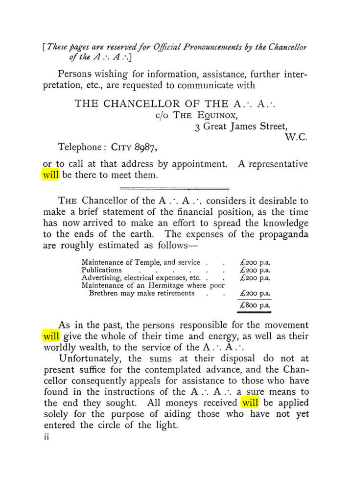Original scan of The Equinox (Volume I, Number VII), PDF page 8