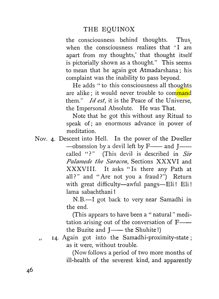 Original scan of The Equinox (Volume I, Number VII), PDF page 88