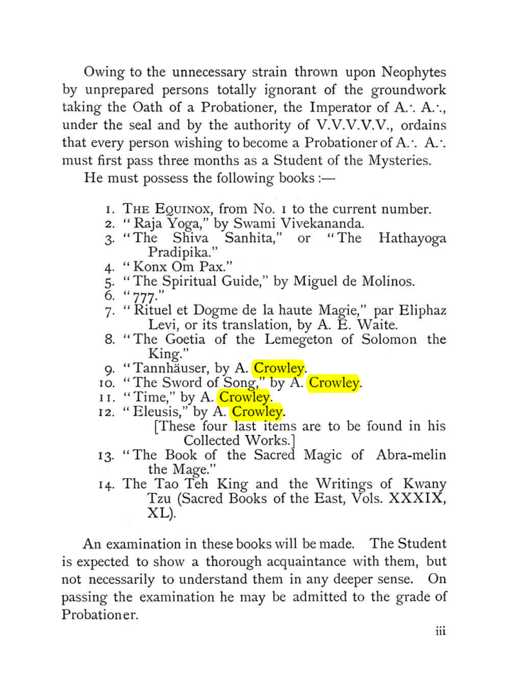 Original scan of The Equinox (Volume I, Number VII), PDF page 9