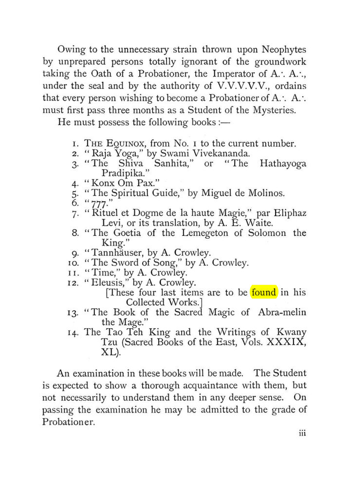 Original scan of The Equinox (Volume I, Number VII), PDF page 9