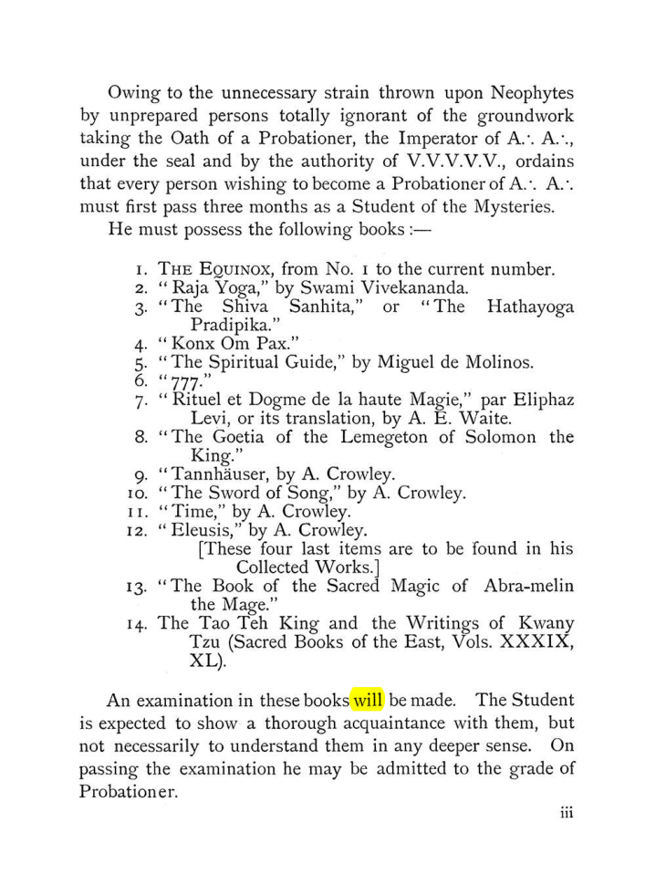 Original scan of The Equinox (Volume I, Number VII), PDF page 9