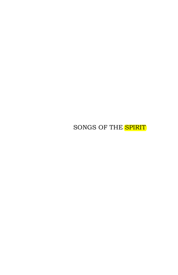 Original scan of Songs of the Spirit, PDF page 11