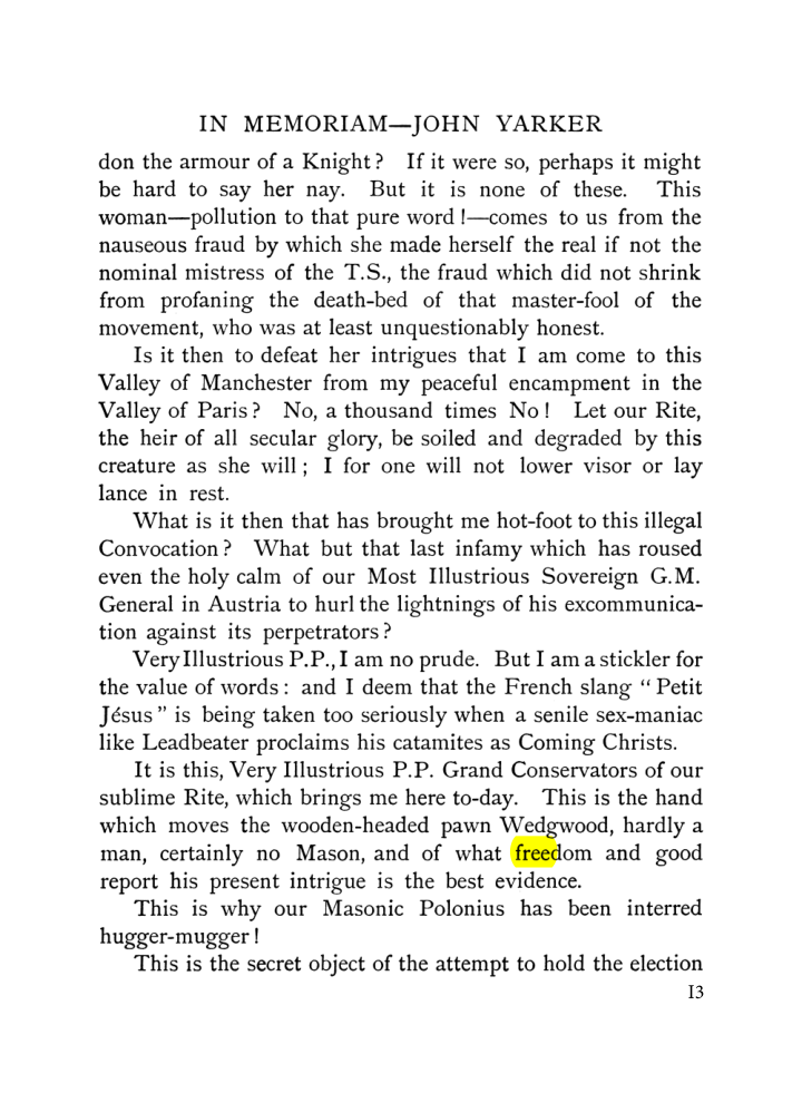 Original scan of John Yarker – In Memoriam, PDF page 13
