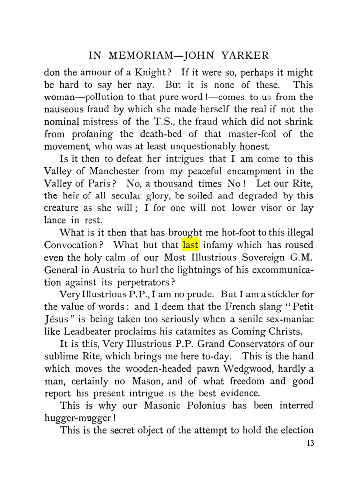 Original scan of John Yarker – In Memoriam, PDF page 13