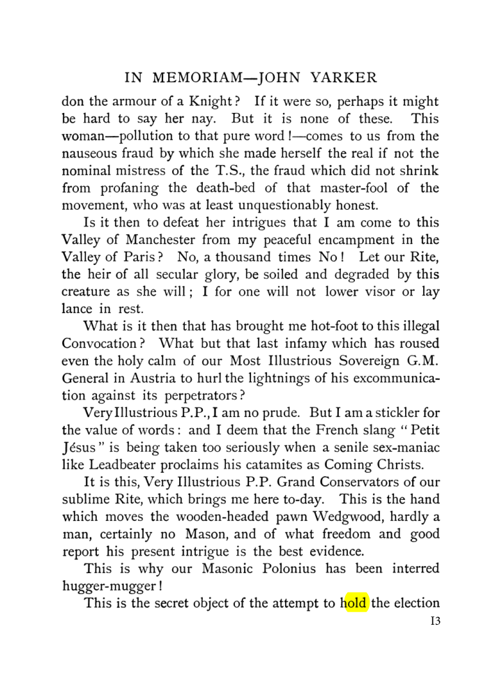 Original scan of John Yarker – In Memoriam, PDF page 13