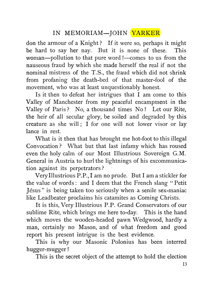 Original scan of John Yarker – In Memoriam, PDF page 13