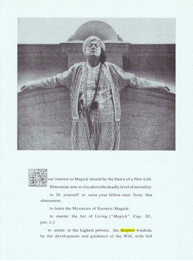 Original scan of Your Interest in Magick, PDF page 1