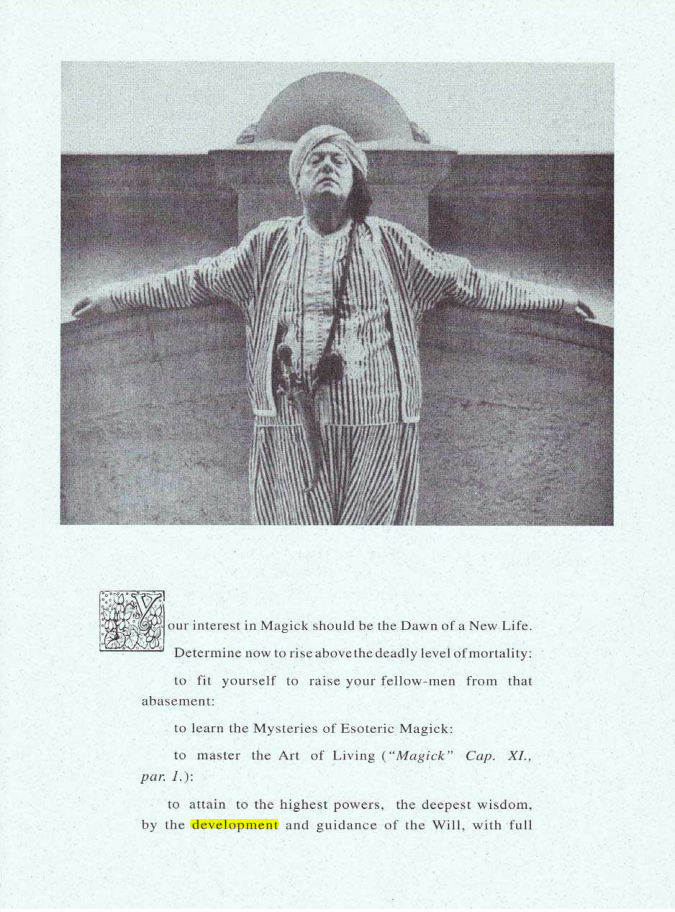 Original scan of Your Interest in Magick, PDF page 1