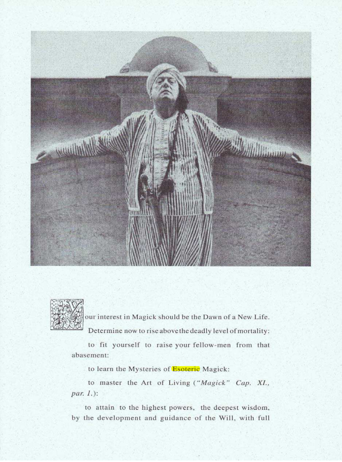 Original scan of Your Interest in Magick, PDF page 1