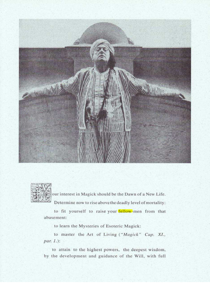Original scan of Your Interest in Magick, PDF page 1