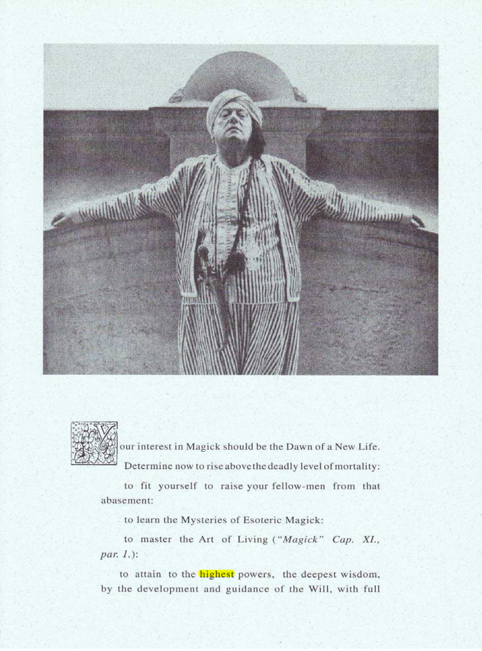 Original scan of Your Interest in Magick, PDF page 1