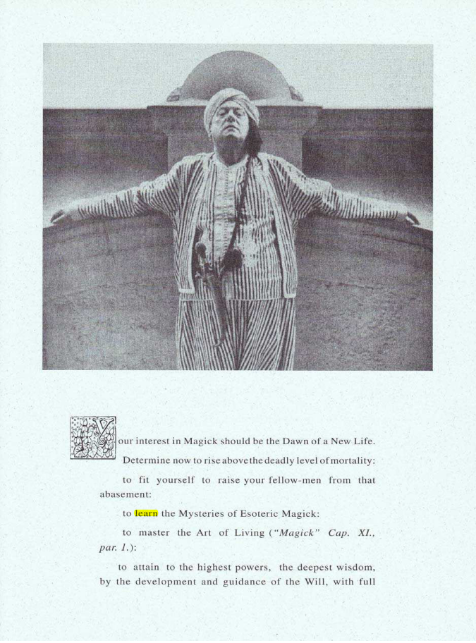 Original scan of Your Interest in Magick, PDF page 1