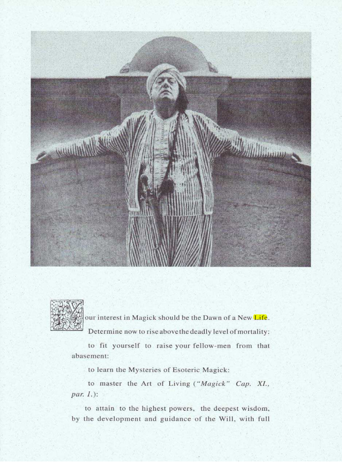 Original scan of Your Interest in Magick, PDF page 1