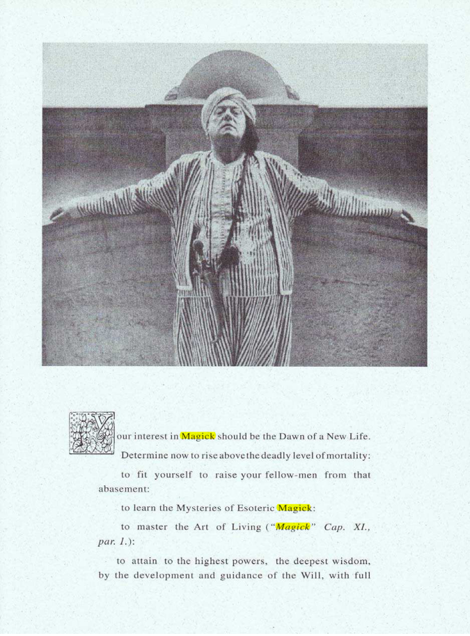 Original scan of Your Interest in Magick, PDF page 1