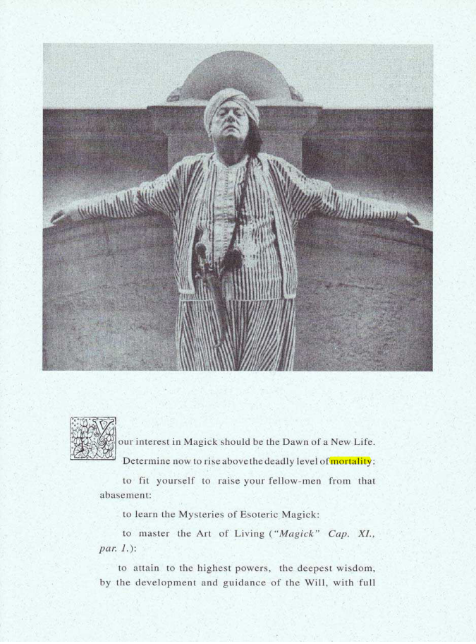 Original scan of Your Interest in Magick, PDF page 1