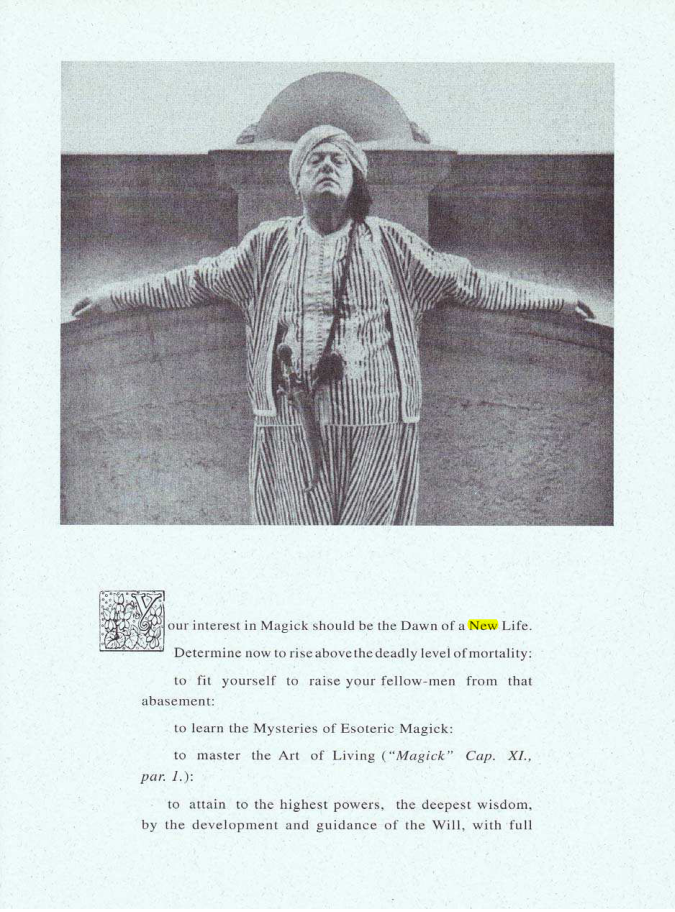 Original scan of Your Interest in Magick, PDF page 1
