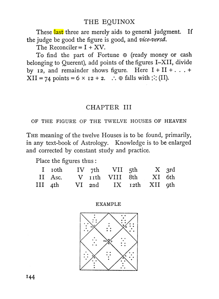Original scan of Handbook of Geomancy, PDF page 10