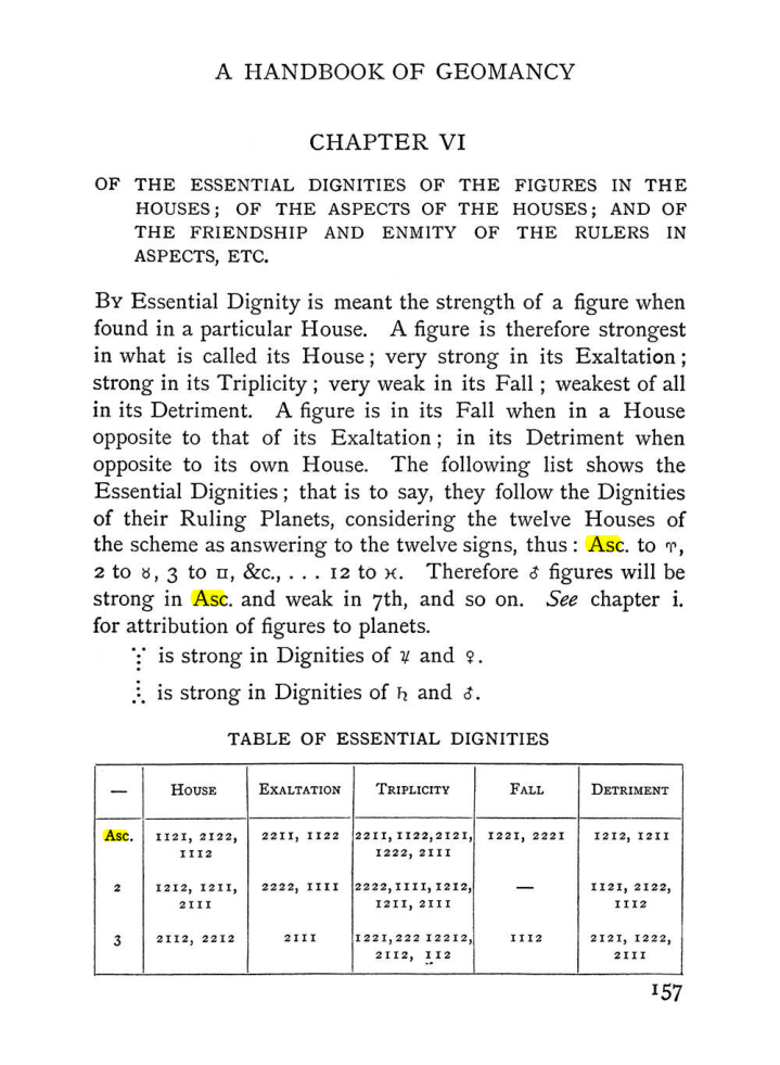 Original scan of Handbook of Geomancy, PDF page 23