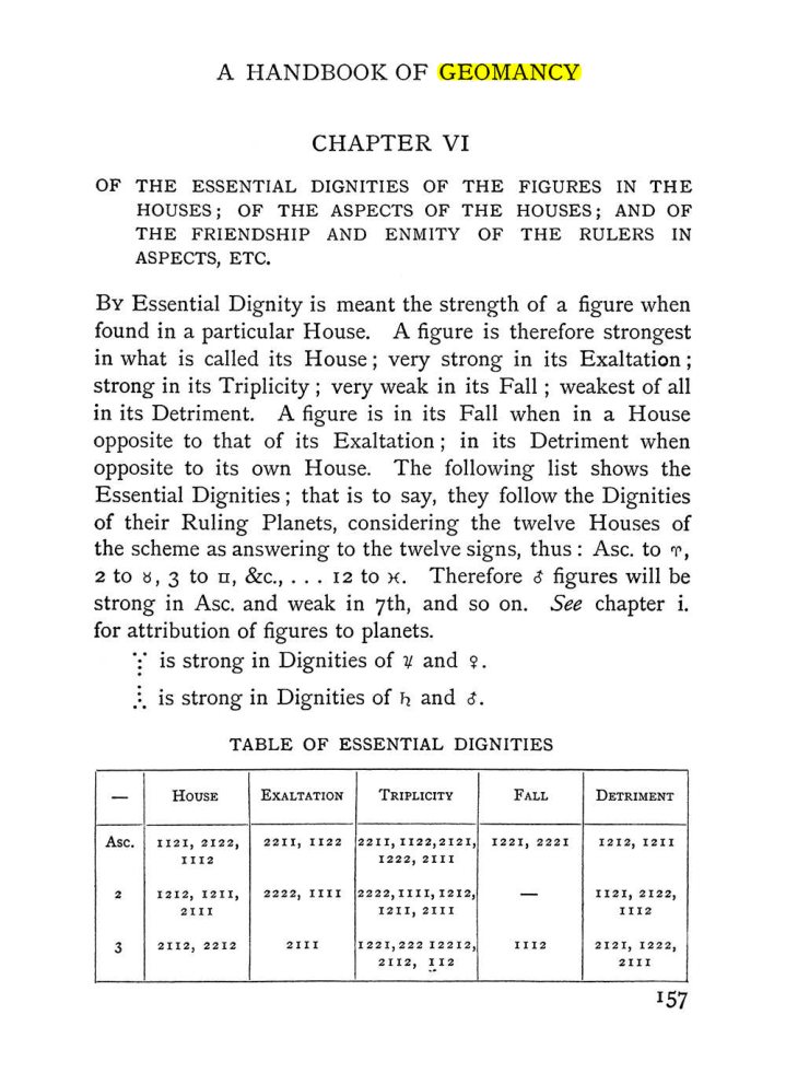 Original scan of Handbook of Geomancy, PDF page 23