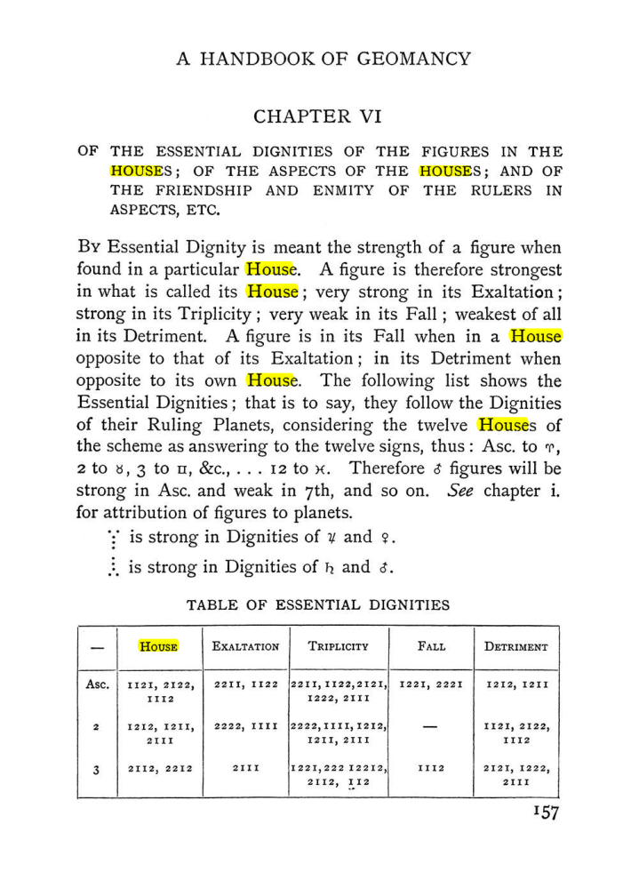 Original scan of Handbook of Geomancy, PDF page 23