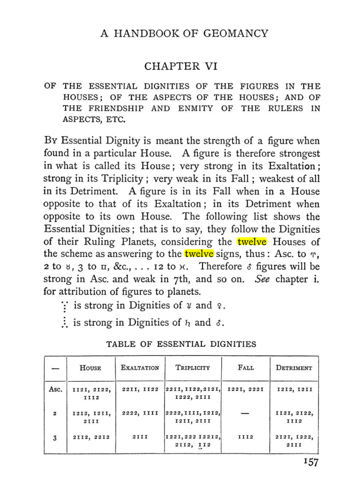 Original scan of Handbook of Geomancy, PDF page 23
