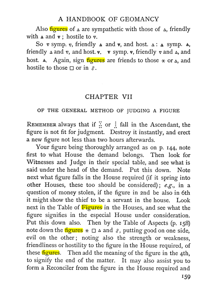 Original scan of Handbook of Geomancy, PDF page 25