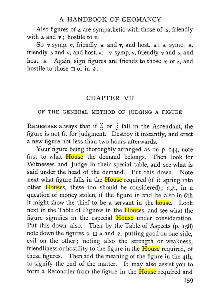 Original scan of Handbook of Geomancy, PDF page 25