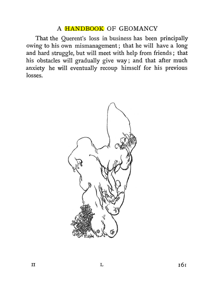 Original scan of Handbook of Geomancy, PDF page 27
