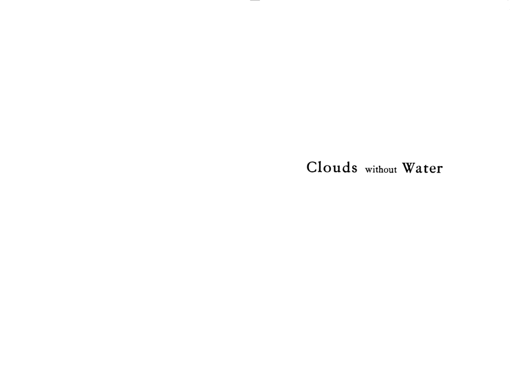 Original scan of Clouds Without Water, PDF page 1