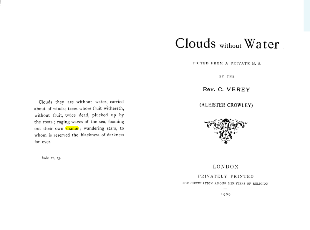 Original scan of Clouds Without Water, PDF page 2
