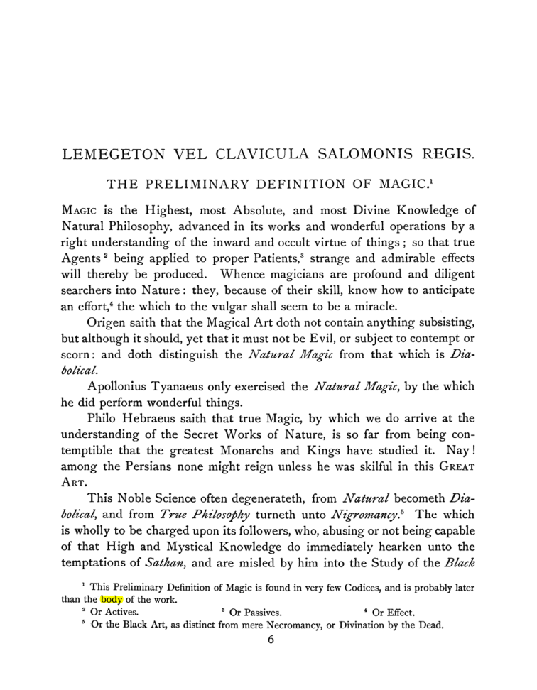 Original scan of The Goetia, PDF page 20