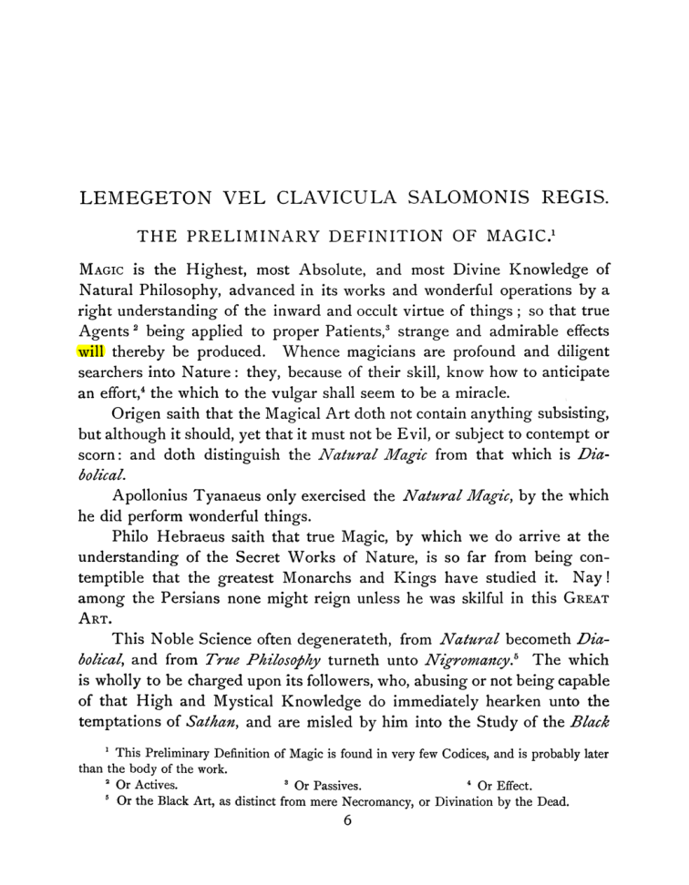 Original scan of The Goetia, PDF page 20