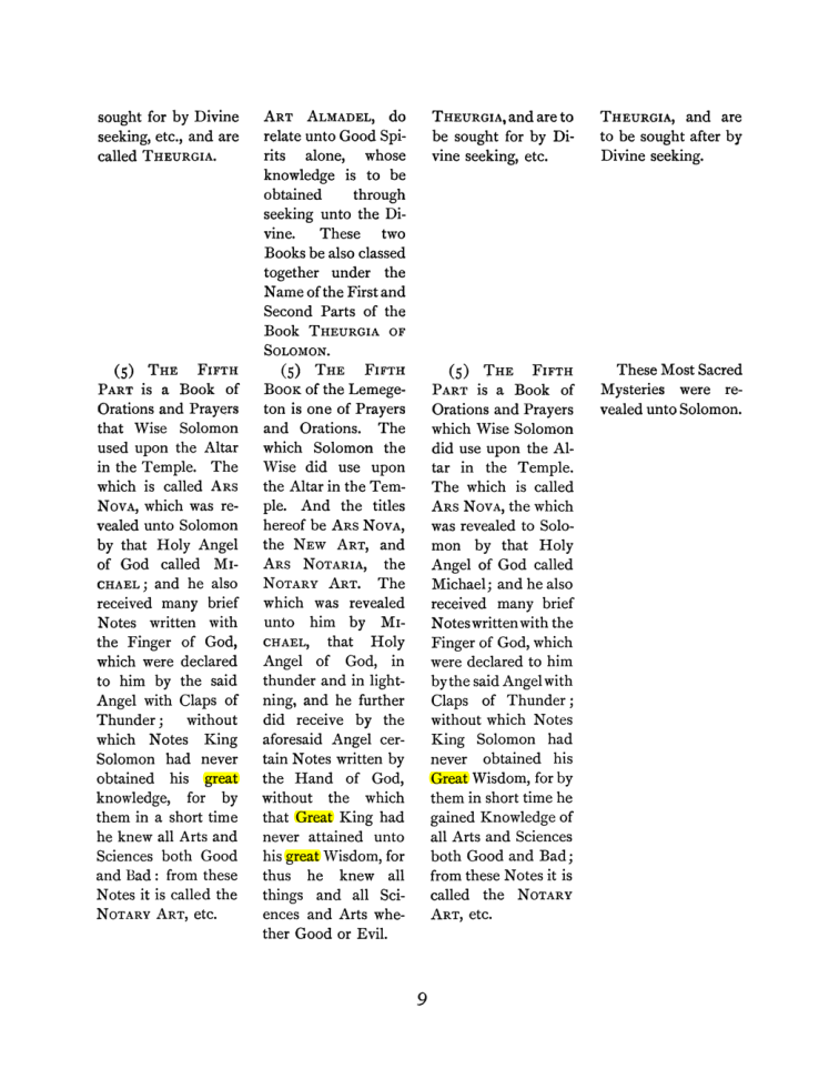 Original scan of The Goetia, PDF page 23