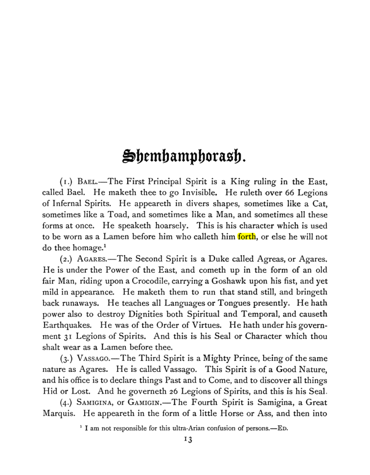 Original scan of The Goetia, PDF page 27