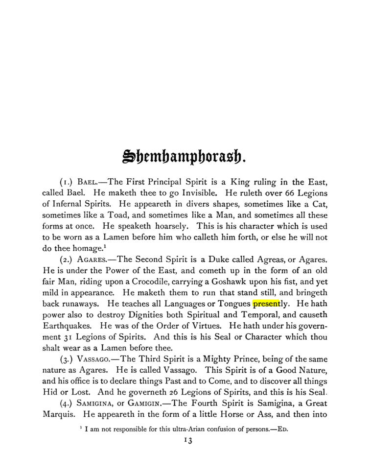Original scan of The Goetia, PDF page 27